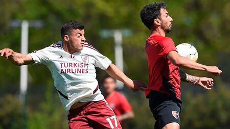 Newells venció a River con dos goles de Scocco en amistoso en Ezeiza, Prensa River