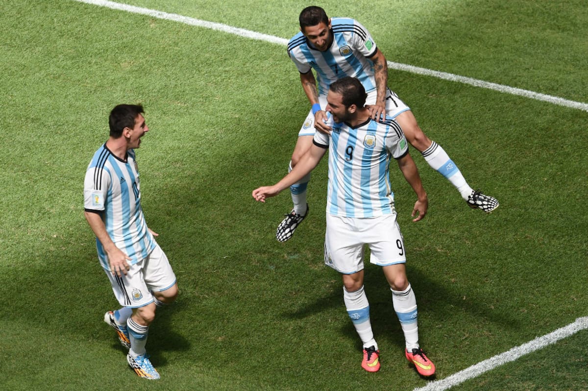Lionel Messi en los cuartos de final del Mundial 2014.