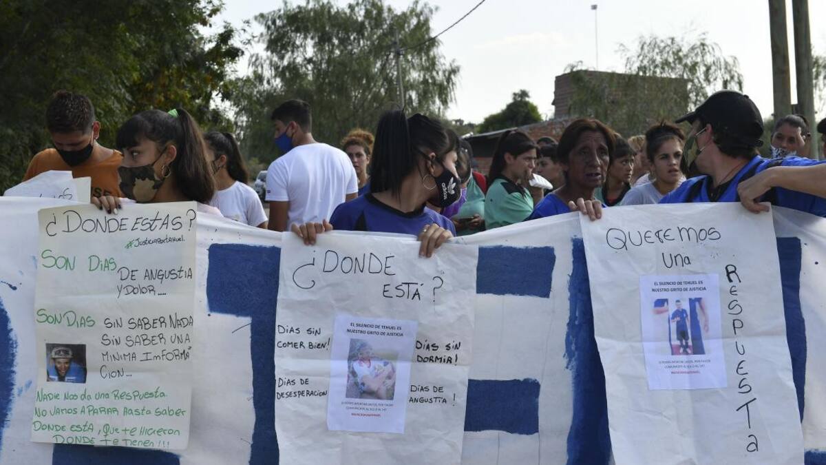 Marcha por aparición de Tehuel de la Torre, NA