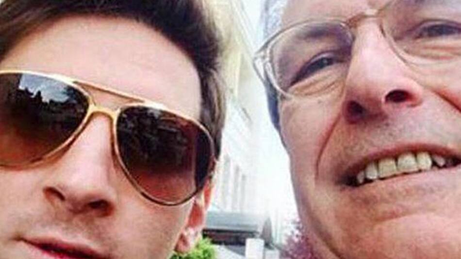 Lionel Messi y Guiliano Poser