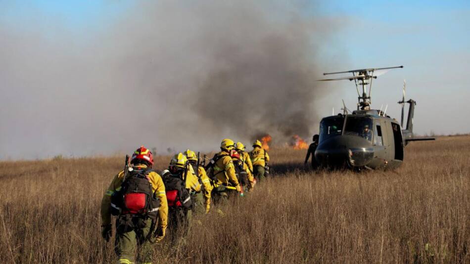 Incendios en el Delta. Foto: NA.