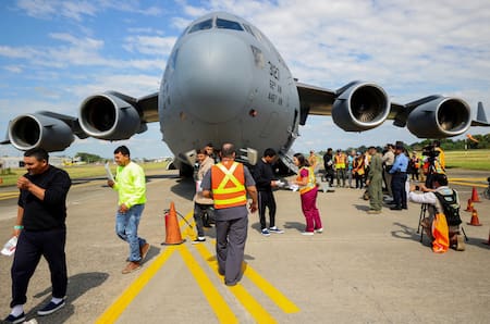 Migrantes deportados de Estados Unidos. Foto: Reuters (Yoseph Amaya)