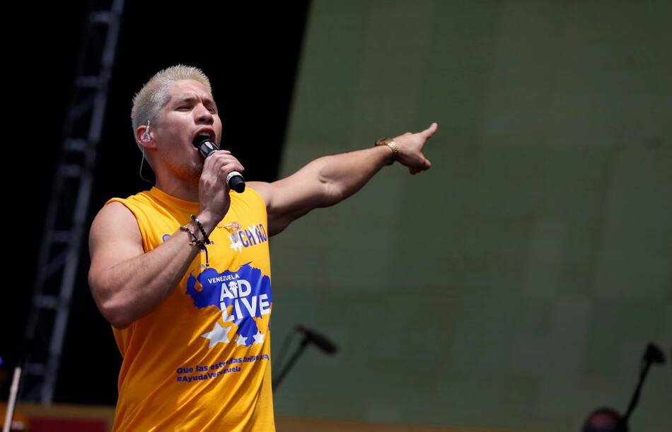 Chyno Miranda Venezuela Aid Live - Reuters