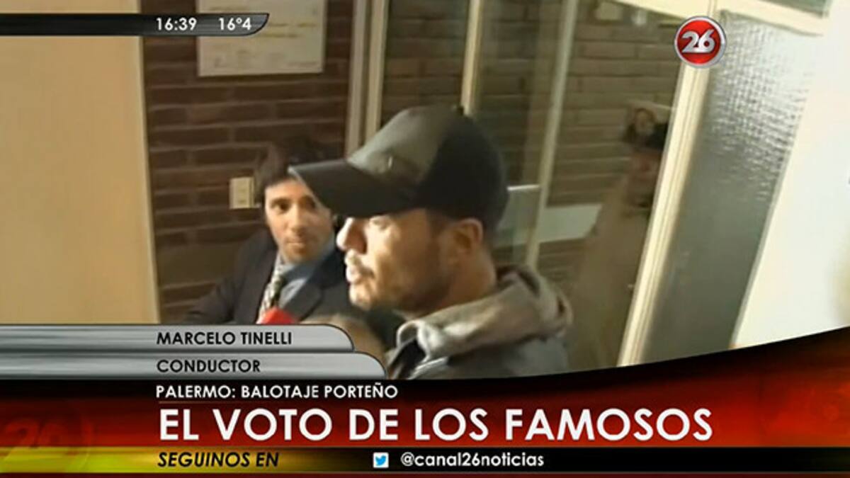Votó Marcelo Tinelli