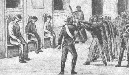 Fusilamiento de los hermanos Reinafé y de Pérez