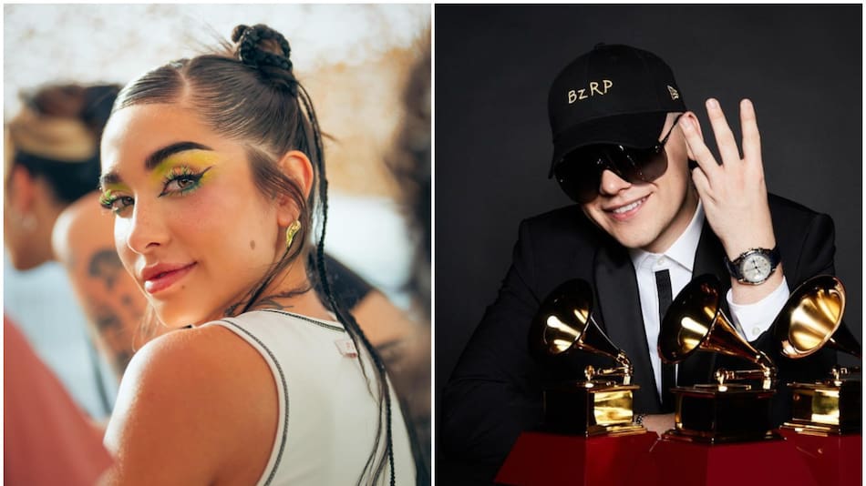 María Becerra y Bizarrap. Fotos: Instagram.