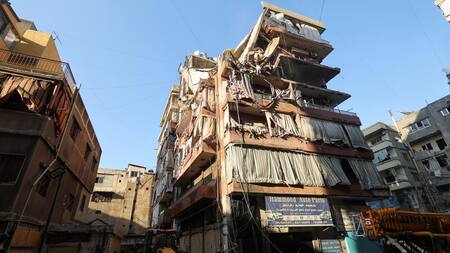 Bombardeo de Israel sobre El Líbano. Foto: REUTERS.