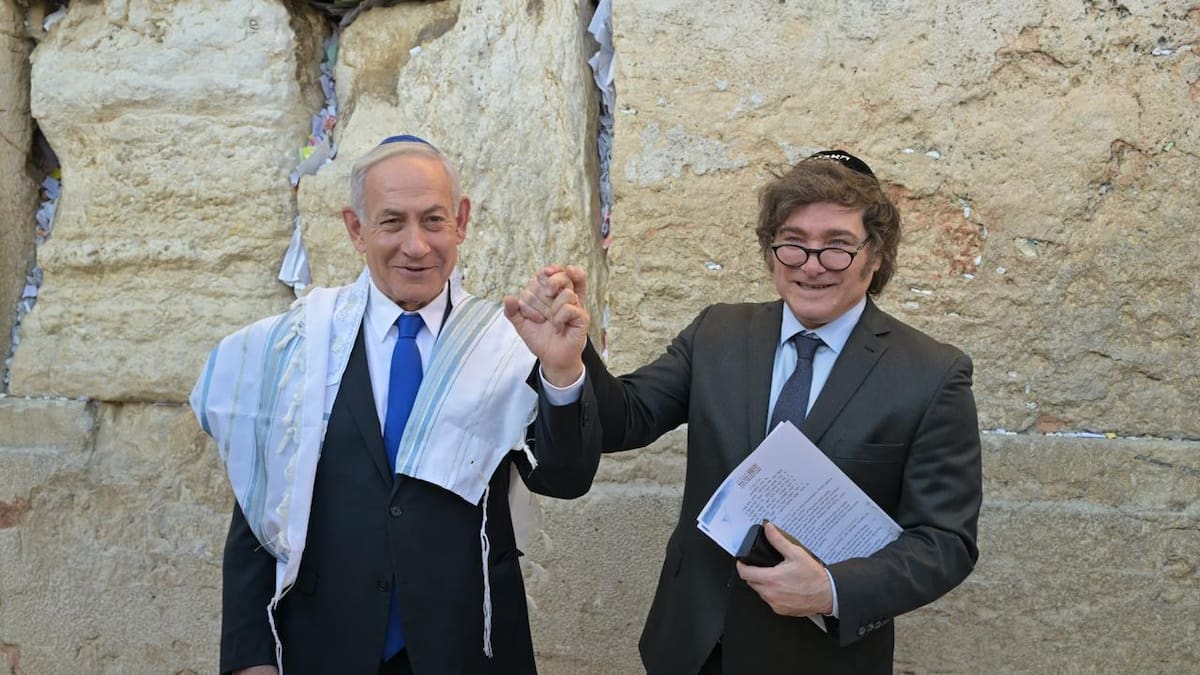 De la visita al Muro de los Lamentos a la reunión con Benjamín Netanyahu: la agenda de Javier Milei en Israel