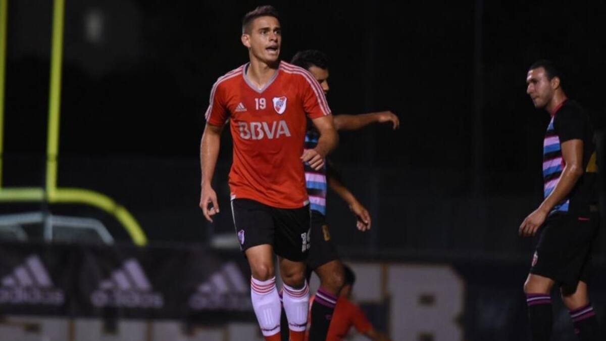 Festejo de River en amistoso en Miami