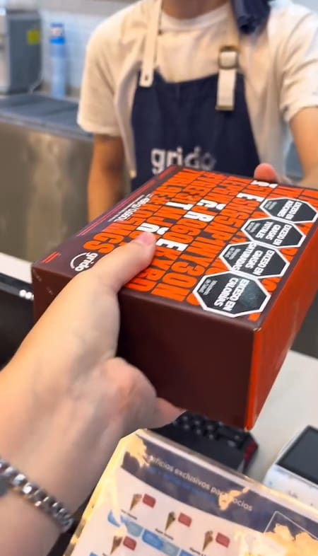 El nuevo producto de Grido. Foto: captura video Instagram/ipavix