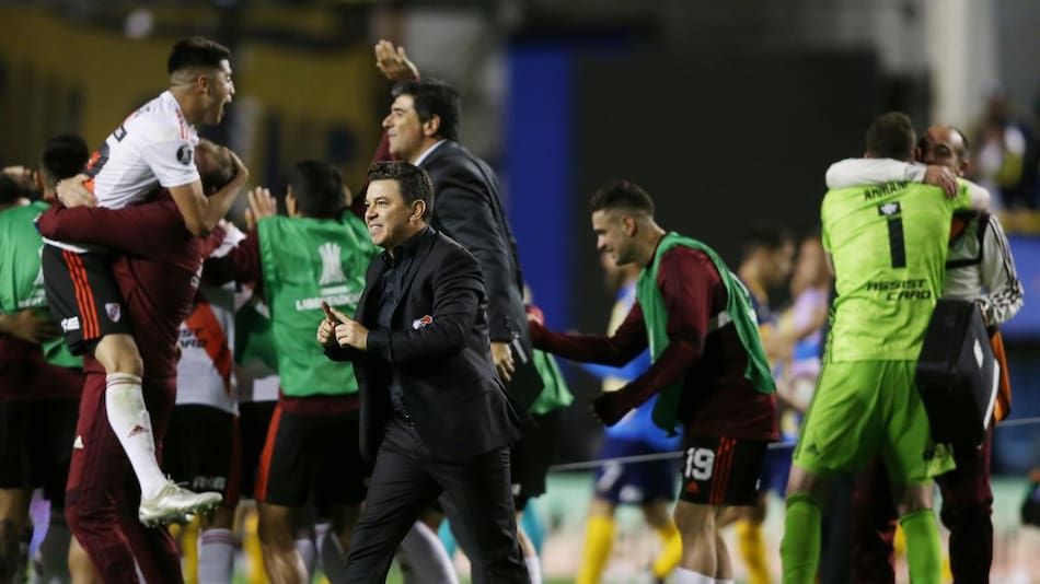 Copa Libertadores: Marcelo Gallardo en el festejo de River, REUTERS