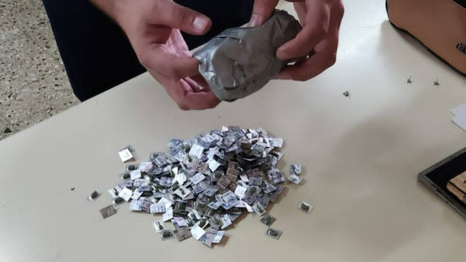 Aduana evitó el ingreso de 3100 pastillas de Flunitrazepam o Rohypnol. Foto: Aduana.