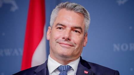 Karl Nehammer, canciller de Austria. Foto: EFE.