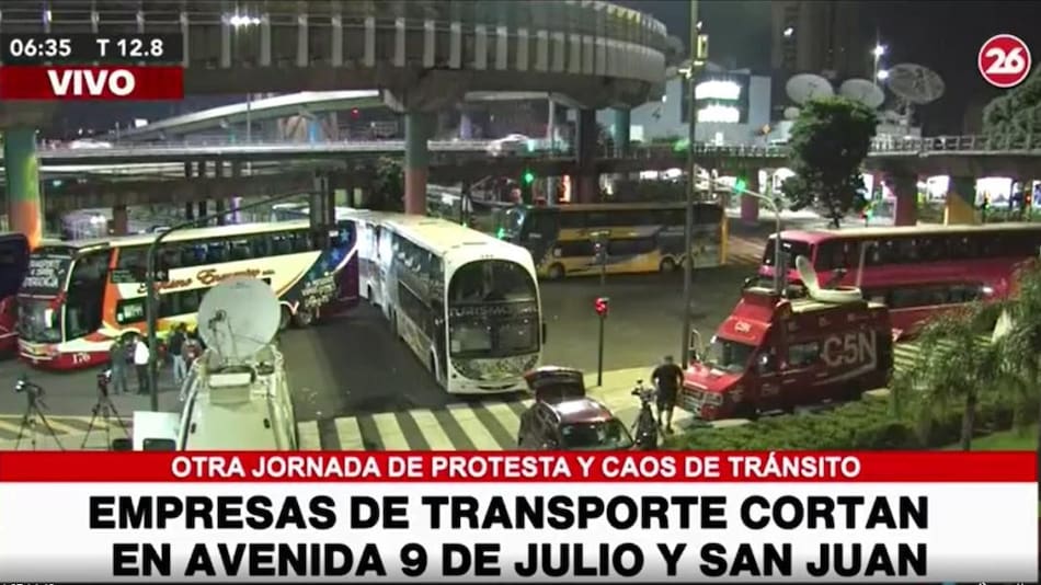 Corte de micros por las restricciones en el turismo en 9 de Julio