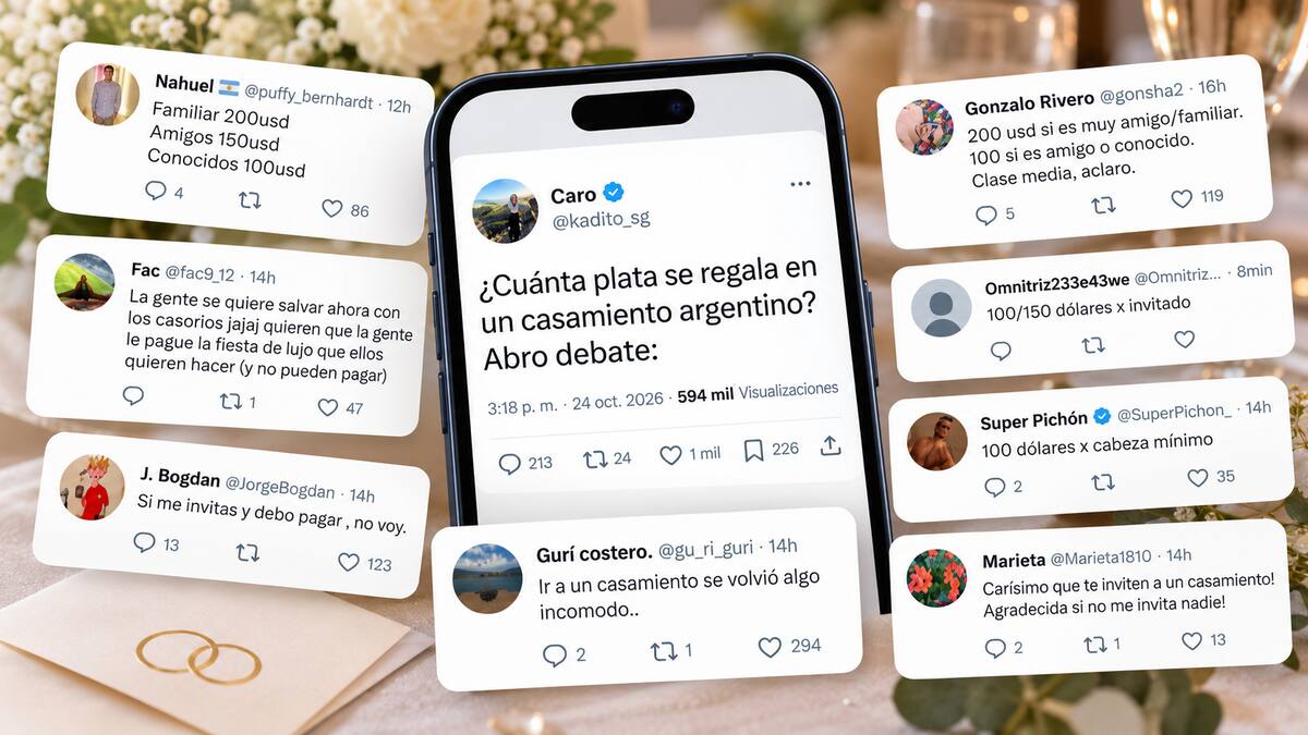 Una argentina preguntó cuánta plata se regala en un casamiento y las respuestas sorprendieron.