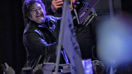 Javier Milei en La Plata.