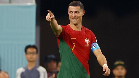 Cristiano Ronaldo en el Mundial de Qatar 2022. Foto: REUTERS.