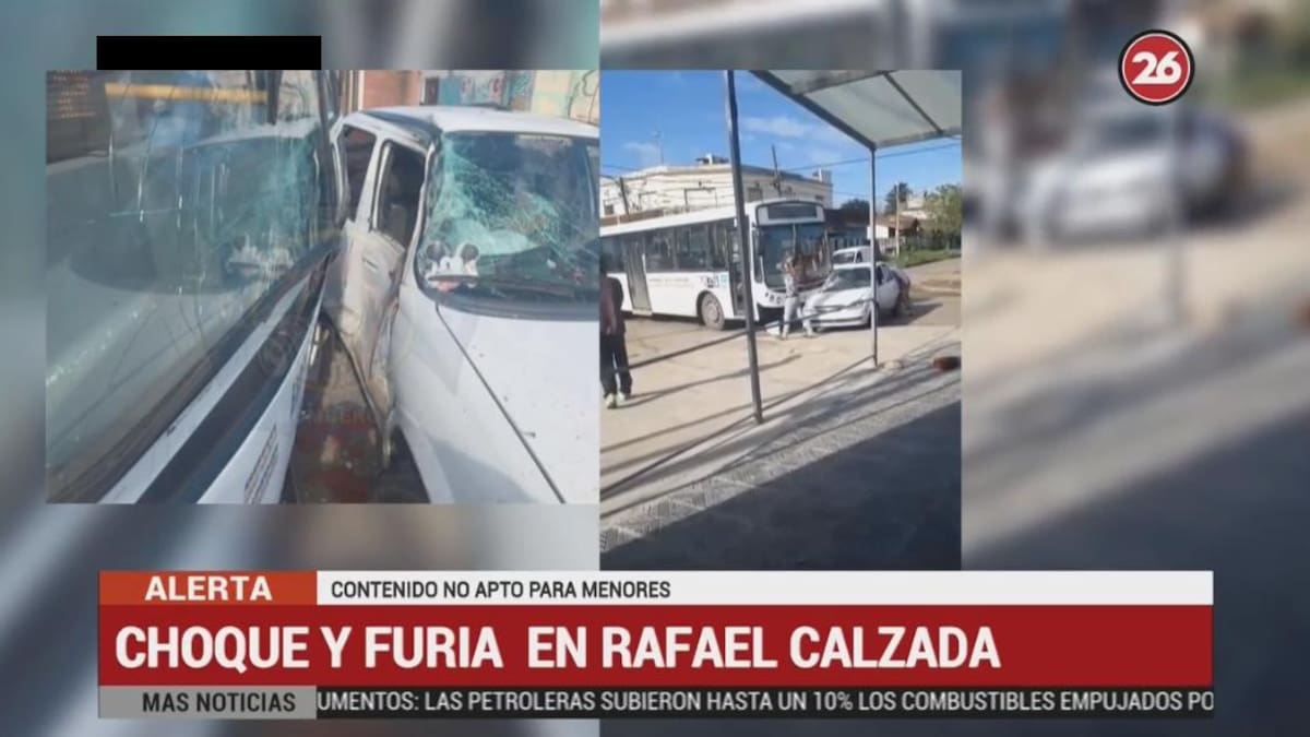 Choque y furia en Rafael Calzada