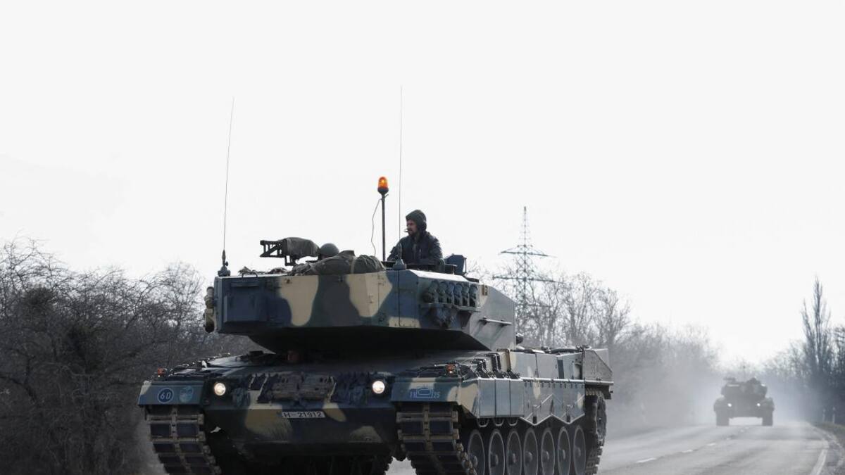 Tanques para Ucrania. Foto: Reuters.