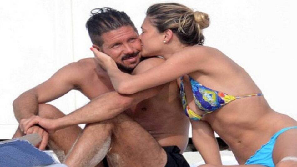 Diego Simeone y Carla Pereyra
