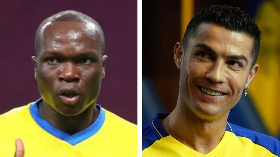 Vincent Aboubakar y Cristiano Ronaldo; Al-Nassr. Foto: Twitter @AlNassrFC.