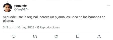 Los comentarios por la nueva camiseta de Boca. Foto: Captura de pantalla.