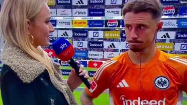 El blooper que recorre el mundo: el cruce entre una periodista y jugador que acababa de sufrir una derrota humillante