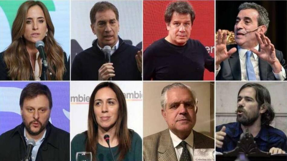 Pre candidatos de los espacios políticos. Fotos: NA.