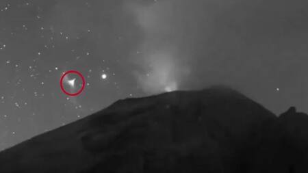 Captaron actividad OVNI dentro del cráter del volcán Popocatépetl. Foto: X / @disclosureorg.