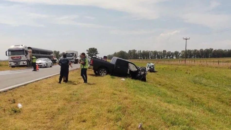 Accidente fatal de Michael Díaz. Foto: NA,