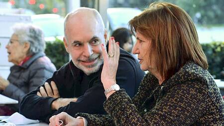 Interna en Juntos por el Cambio: Horacio Rodríguez Larreta y Patricia Bullrich. Foto: NA.