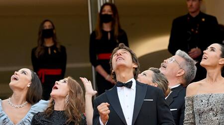 Tom Cruise en Cannes. Foto: AFP.