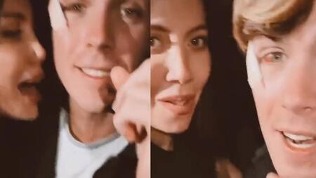 Wanda Nara y Marcos Ginocchio en la Bresh. Fotos: captura Twitter/fresught_