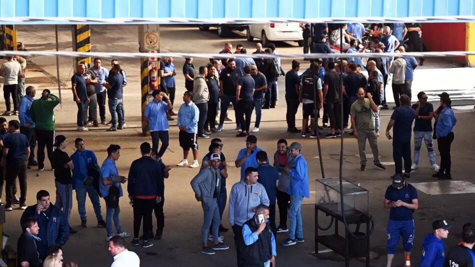 Paro de choferes de colectivos. Foto: Télam