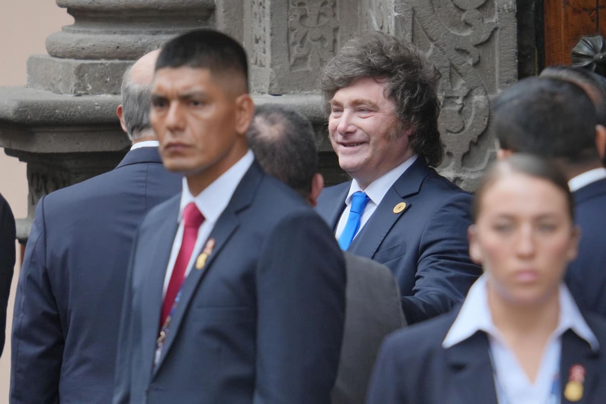 Javier Milei en Perú.