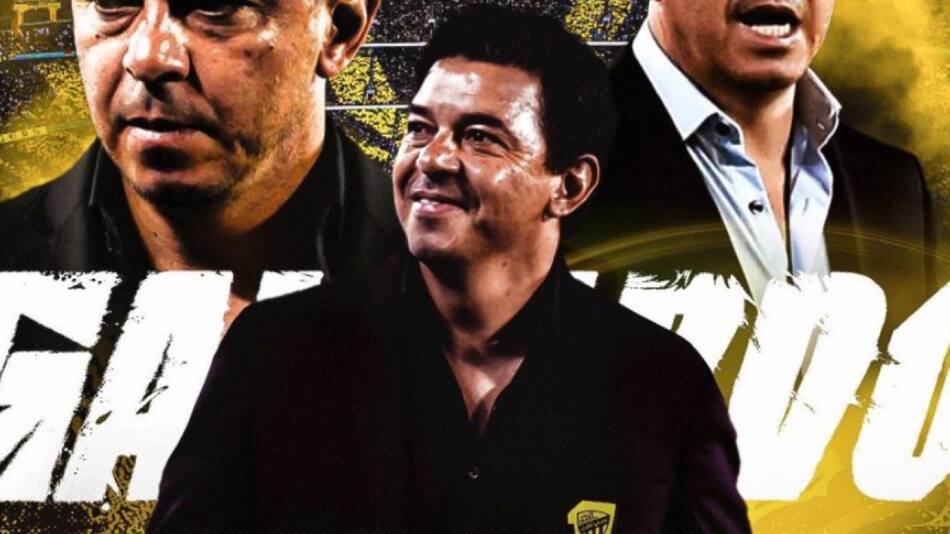 Marcelo Gallardo en el Al Ittihad. Foto: NA.