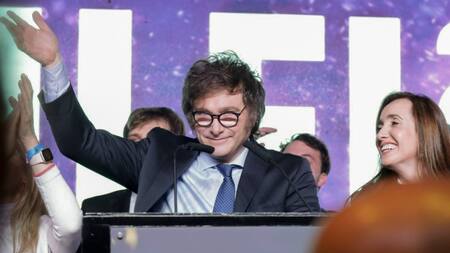 Javier Milei, PASO 2023. Foto: NA