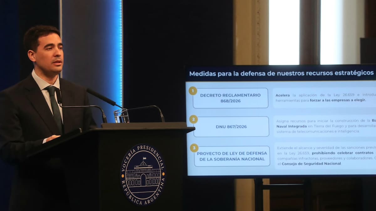 El vocero presidencial habló tras el anuncio de Milei por la causa Malvinas hecho en cadena nacional.