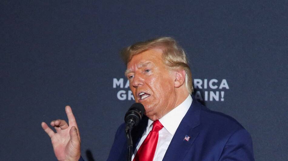 Donald Trump se declaró no culpable de la manipulación de votos en la elección de Georgia. Foto: Reuters.