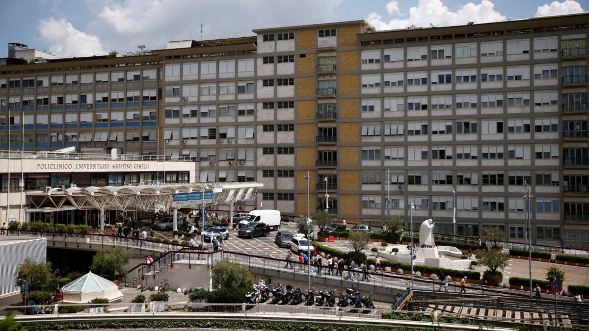 Hospital Gemelli, en Roma. Foto: Reuters.