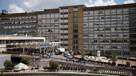 Hospital Gemelli, en Roma. Foto: Reuters.