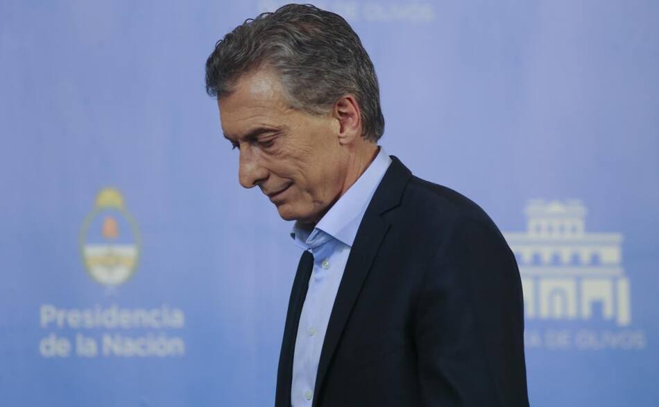 Mauricio Macri en conferencia de Prensa en la Quinta de Olivos - NA -