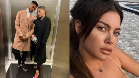 Keita Baldé junto a su esposa, Wanda Nara. Fotos: Instagram.