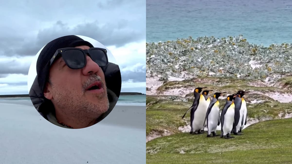 Gabriel Franco es argentino y quedó impresionado con lo que descubrió en las Islas Malvinas.