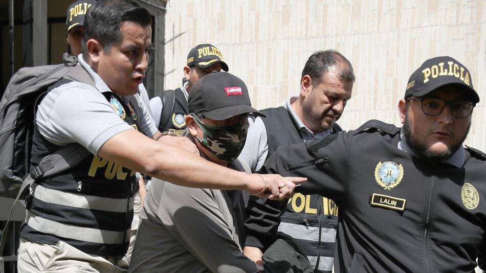 Detención de Nicanor Boluarte, Perú. Foto: EFE