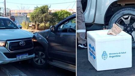 Accidente de ministro de Salud de Corrientes, vacunas contra coronavirus, Fotos: La Voz