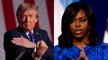 Donald Trump y Michelle Obama. Foto: Canva.