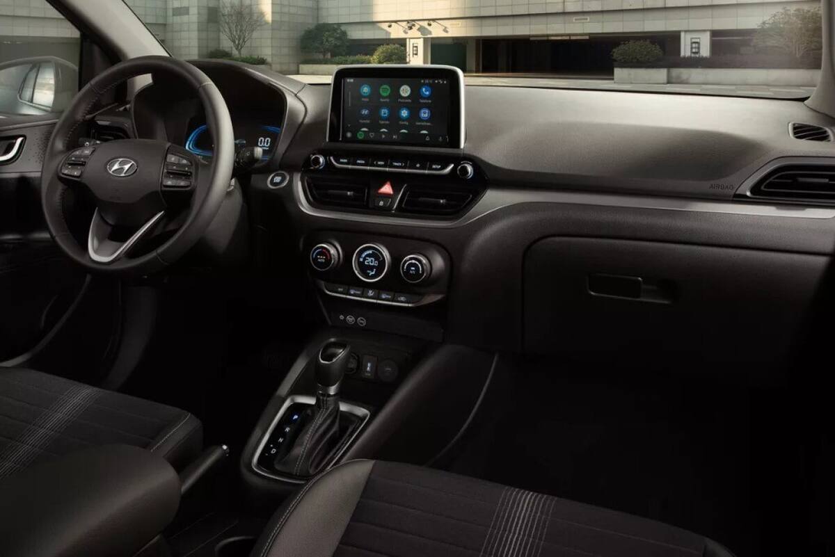 El interior del Hyundai HB20. Foto: Gentileza Hyundai.