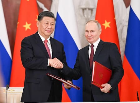 Xi Jinping y Vladimir Putin. Foto: EFE.
