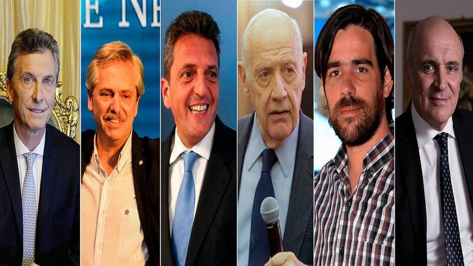 Elecciones 2019 - Mauricio Macri, Alberto Fernández, Sergio Massa, Roberto Lavagna, Nicolás Del Caño y José Luis Espert